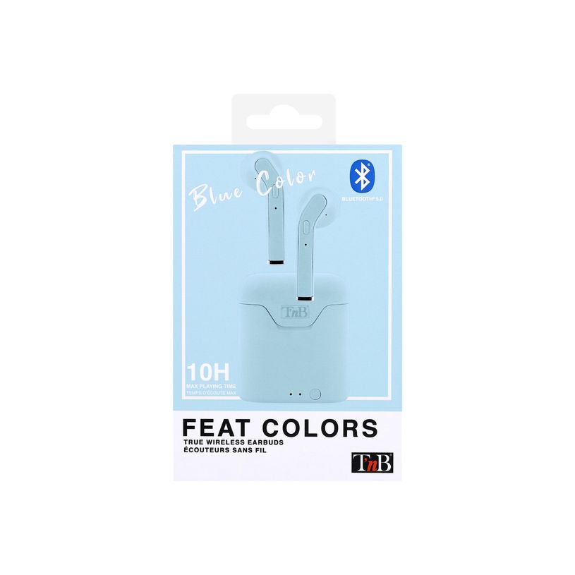 3303170103197-T'nB FEAT - Écouteurs sans fil avec micro - intra-auriculaire - Bluetooth - bleu-P_300054340_3-4
