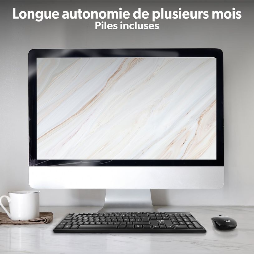 3303170090251-T'nB CLASSY - Pack clavier + souris sans fil - noir--2