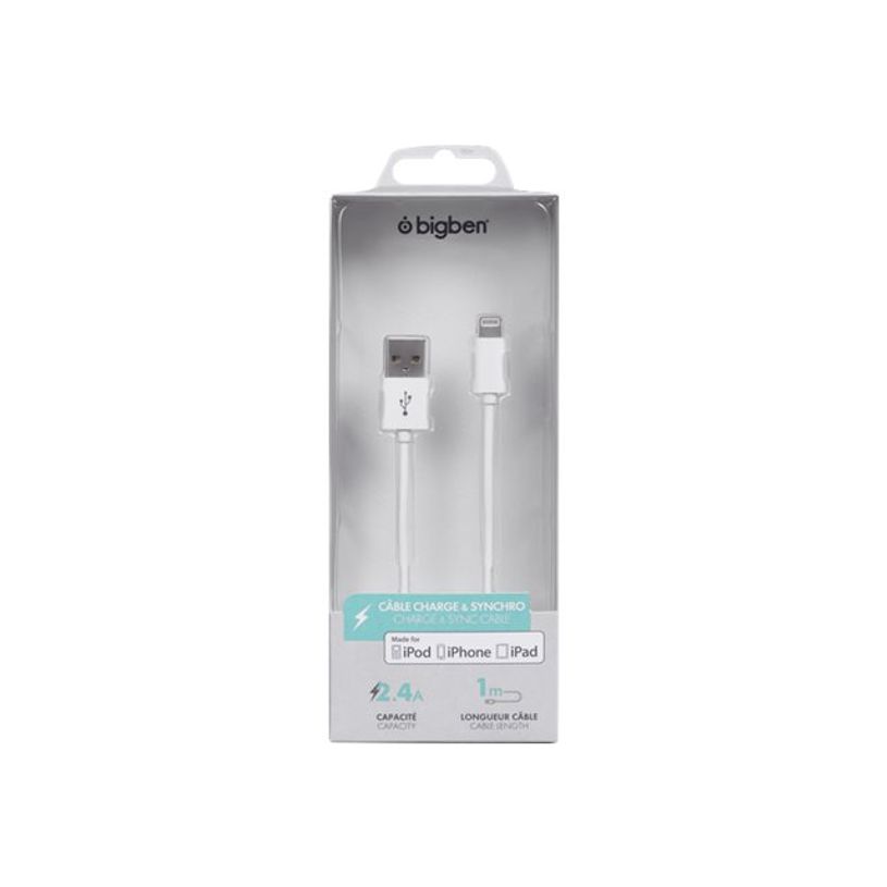 3571211433583-Bigben - câble de charge et de synchronisation USB/Connectique Lightning - 1m - blanc-P_400001650_2-1