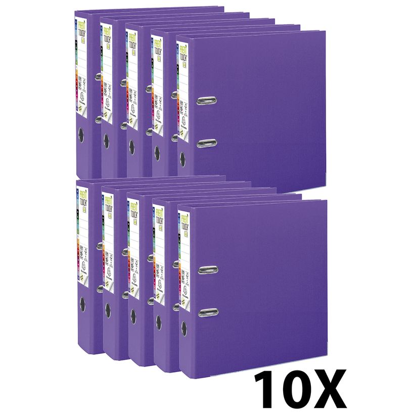 3130632533571-Exacompta Prem'Touch - 10 Classeurs à levier - Dos 80 mm - A4 Maxi - pour 600 feuilles - -P_400001865_1-0