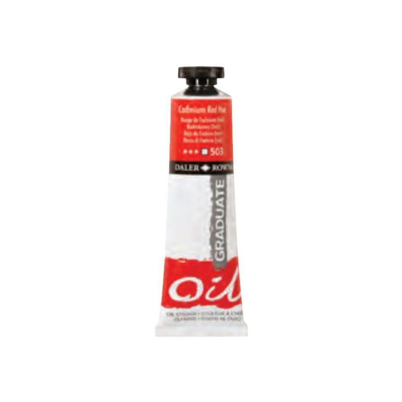 50808250-Daler-Rowney Graduate 034 - Peinture à huile - 38 ml - noir d'ivoire-P_400005246_1-0