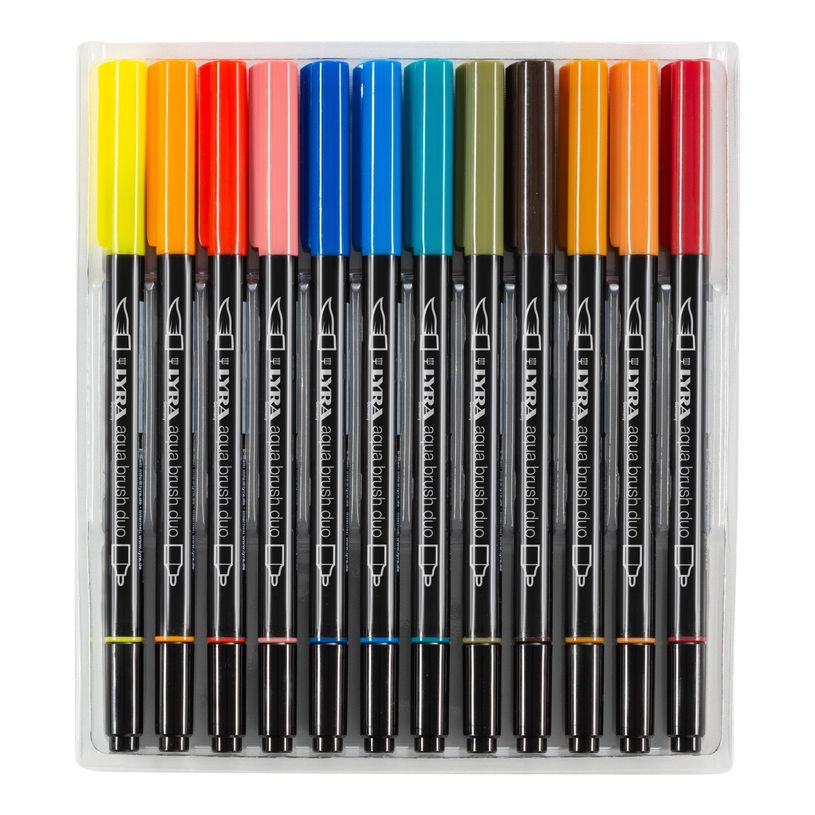 4084900661659-Lyra Aqua Brush Duo - 24 Feutres à pointe en fibre double pointe - couleurs assorties-P_400005340_1-0