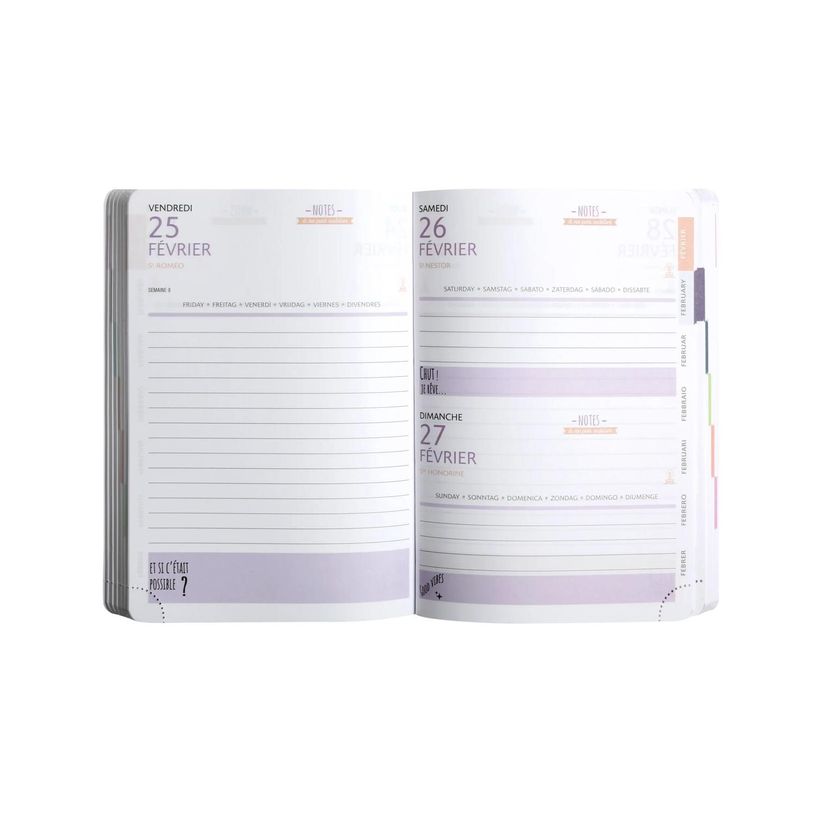 3660942072496-Agenda Ariel - 1 jour par page - 12 x 17 cm - disponible dans différentes couleurs - Exac-P_400005830_4-3