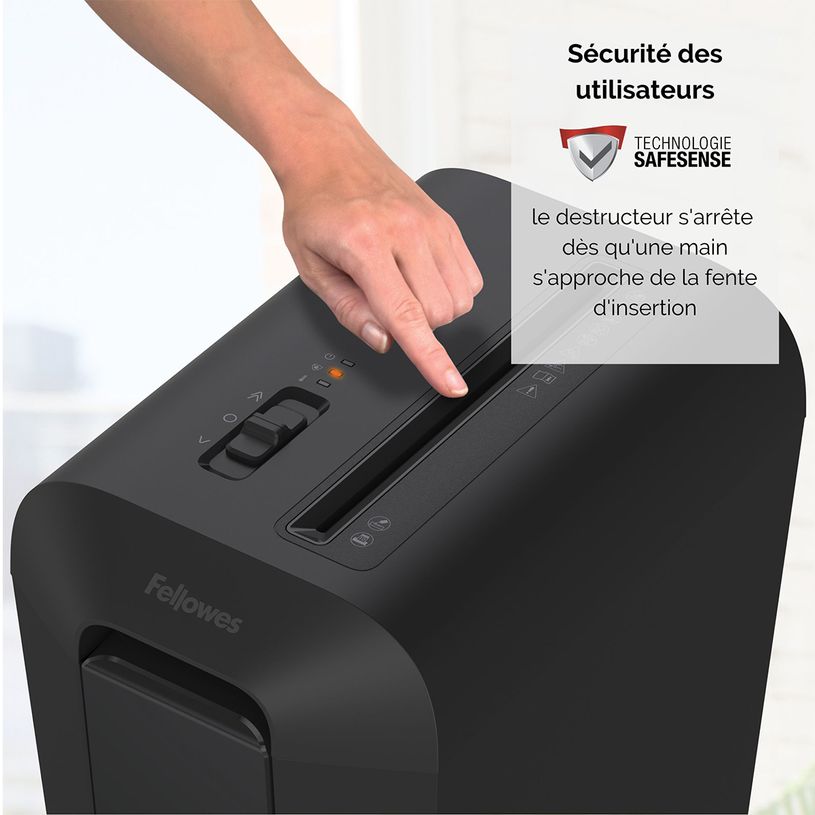 043859764792-Fellowes Powershred LX65 - destructeur de documents coupe croisée - 10 feuilles - Corbeille 22-P_400006920_19-4