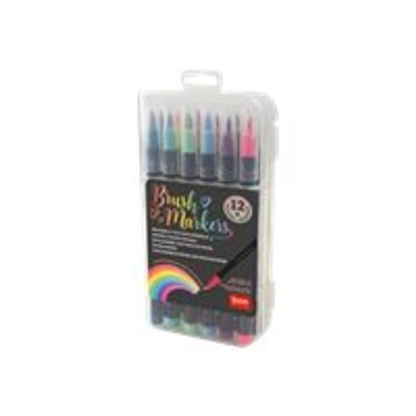 8054320561248-Legami - Pack de 12 feutres pinceaux à pointe souple - couleurs assorties-P_400008483_1-2