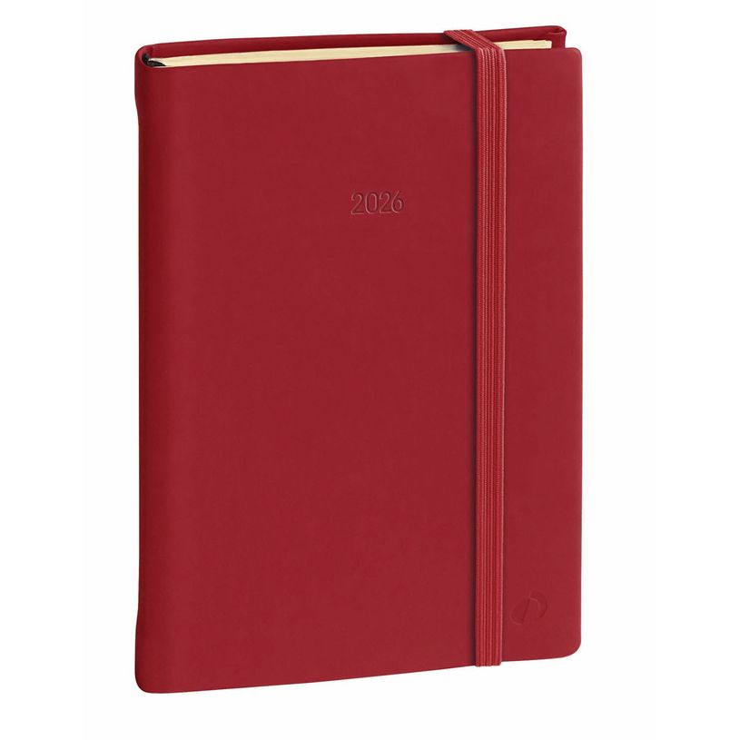 3371010464432-Agenda à élastique Silk Ministre Prestige - 1 semaine sur 2 pages - 16 x 24 cm - bordeaux - Quo Vadis--0