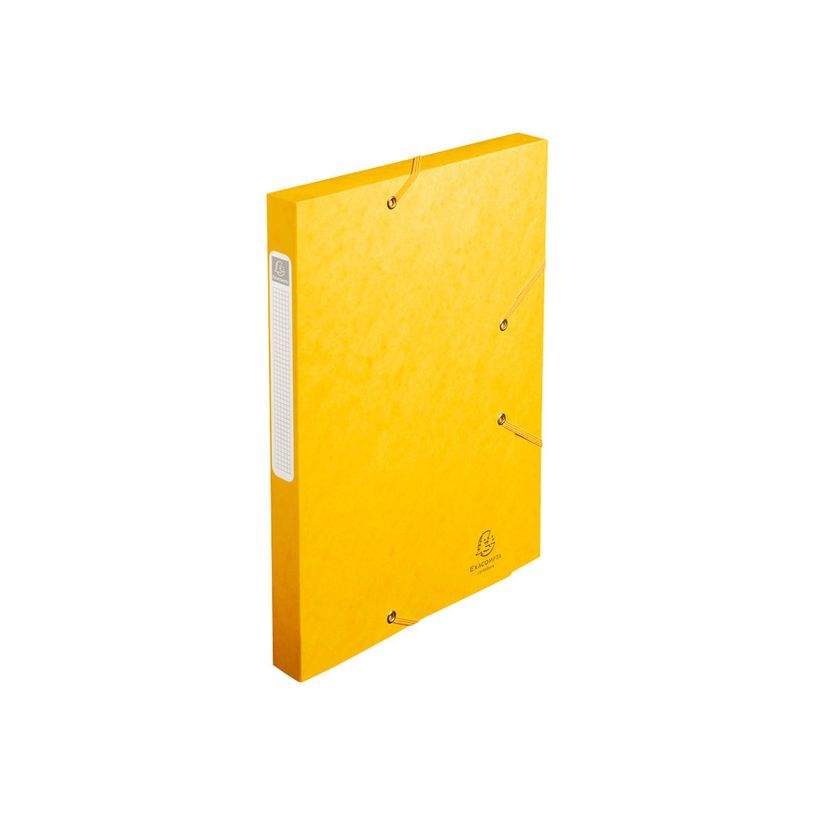 3141879061857-Exacompta - 25 Boîtes de classement en carte lustrée - dos 25 mm - jaune (livrées à pl-P_400010538_2-1