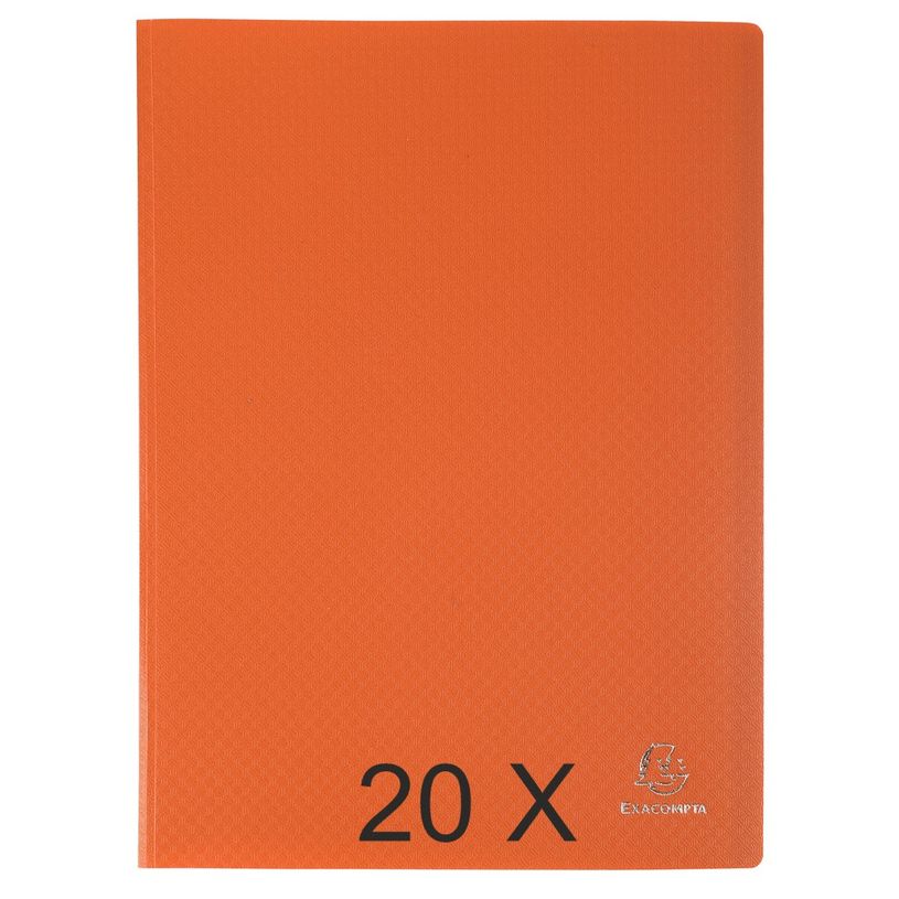 3130632882242-Exacompta Opak - 20 Porte vues - 40 vues - A4 - orange-P_400011714_1-0
