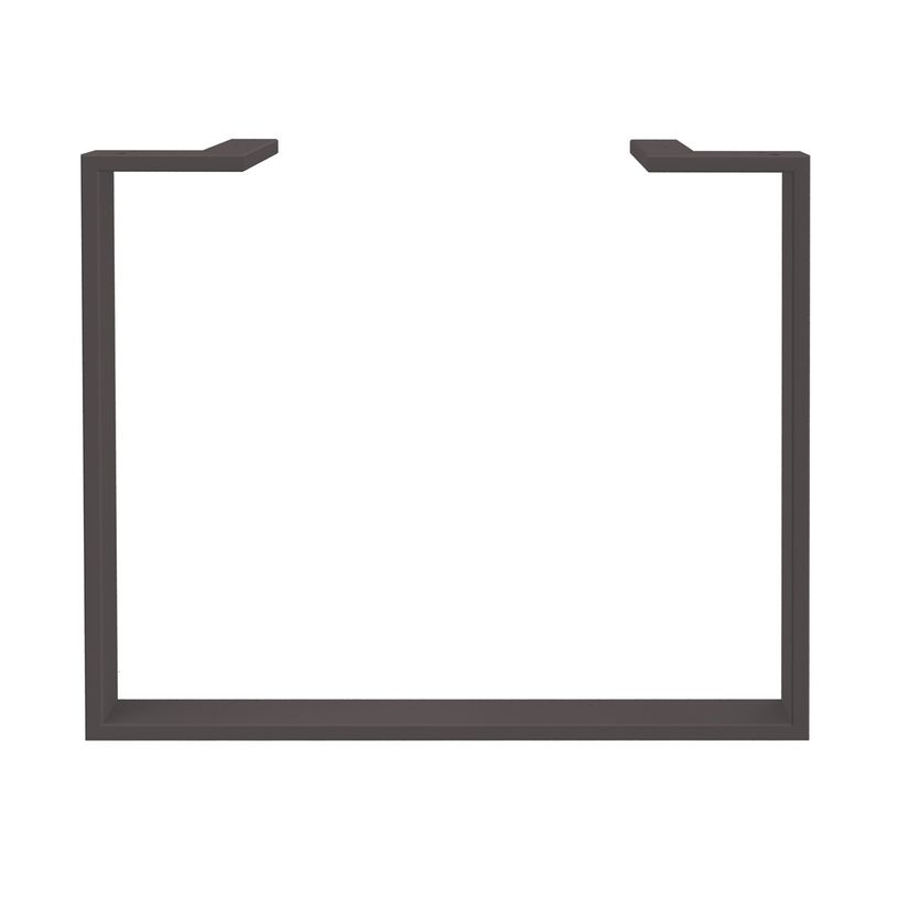 0404000123187-Bureau compact LOFTER - L160 cm - Retour à droite - Plateau imitation Merisier - pied Carbone - (pied de renfort obligat-P_400012318_3-2