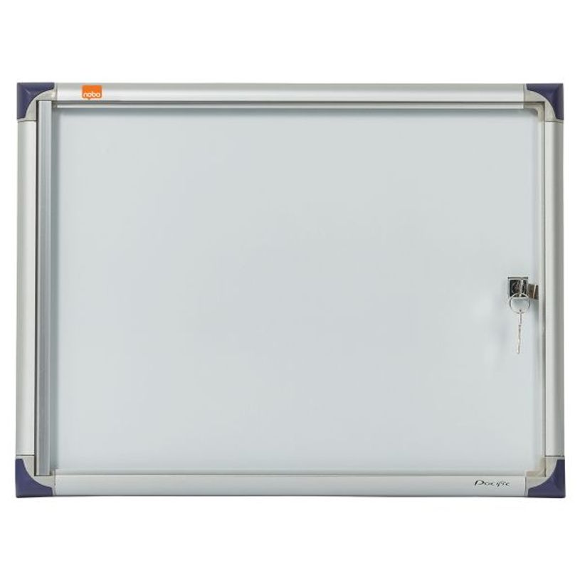 5028252158732-Nobo - Vitrine d'intérieur extra plate - 2 feuilles A4 - surface magnetique - porte battante - 38,5 x --0