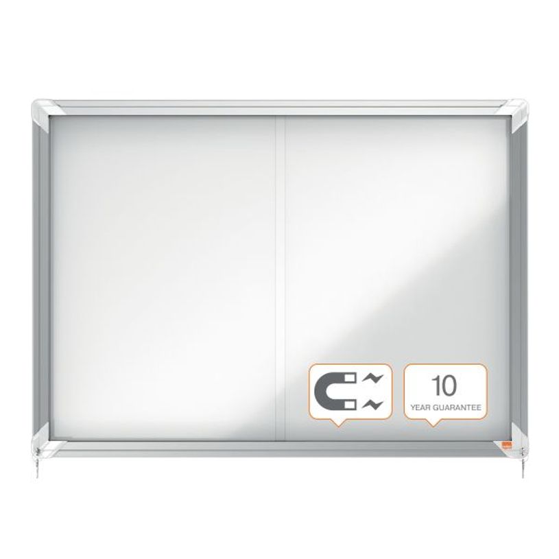 5028252063777-Nobo - Vitrine d'affichage - 8 feuilles A4 - surface magnetique - porte coulissante - 92,2 x 66,5 x 6,3--2
