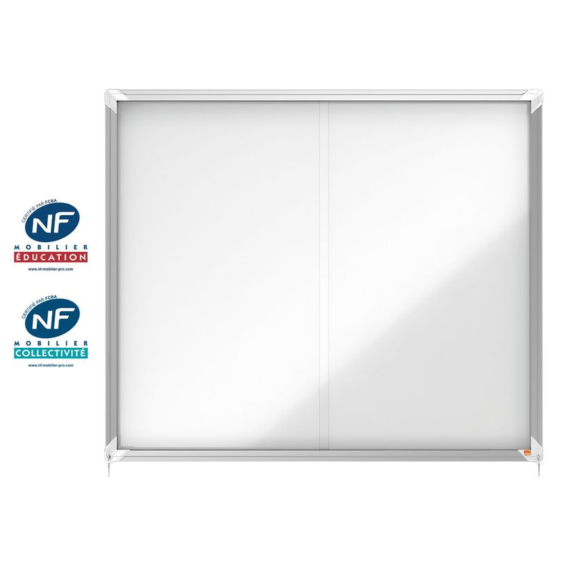 5028252076210-Nobo - Vitrine d'affichage - 15 feuilles A4 - surface magnetique - porte coulissante - 113,7 x 96,7 x 6--0