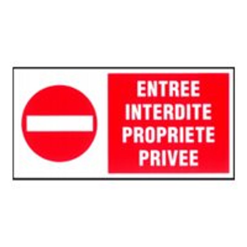 40380056-Pickup - Plaque de signalisation - 300 x 150 mm - entrée interdite-P_4038005_1-0