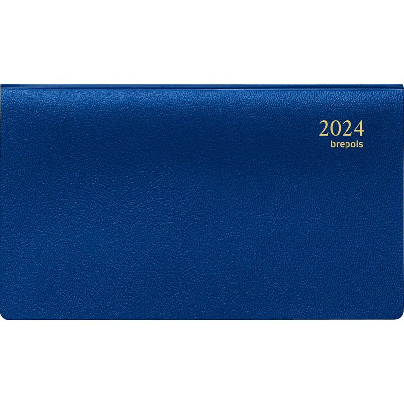 5412303124140-Agenda de poche Genova Omniplan - 1 semaine sur 2 pages - 16 x 9 cm - bleu - Brepols-P_405111925_2-0
