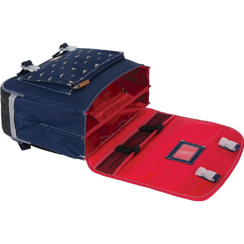 3662498003627-Cartable Ooban's Aviation - 35 cm - 2 compartiments - rouge et bleu marine - Oberthur-P_405114306_5-4