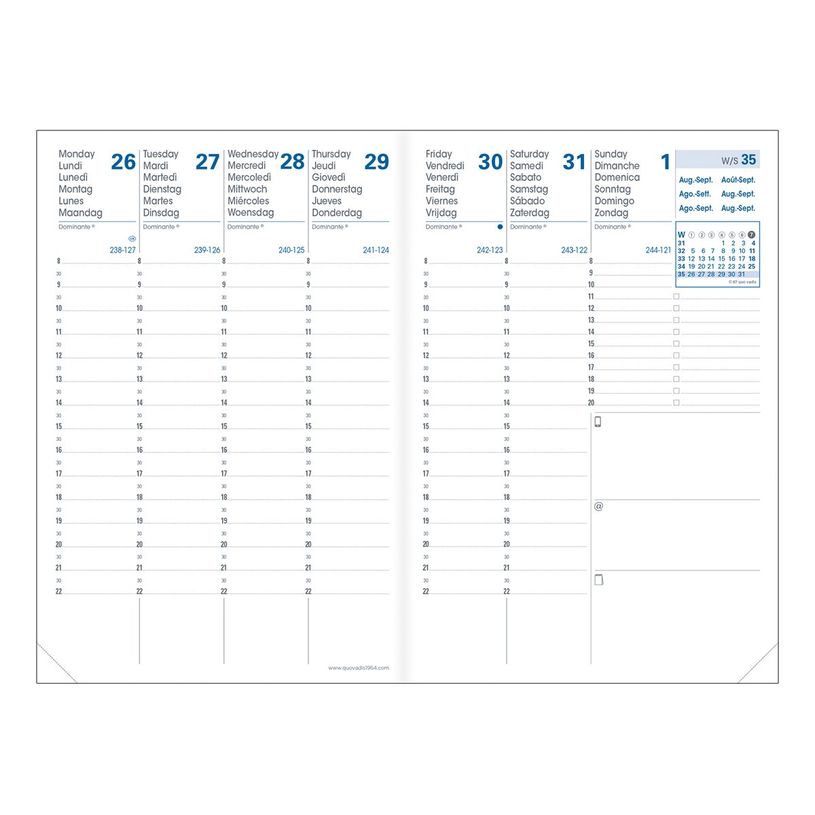 3371010479979-Agenda Club Affaires SD - 1 semaine sur 2 pages - 10 x 15 cm - noir - Quo Vadis-P_405114960_2-1