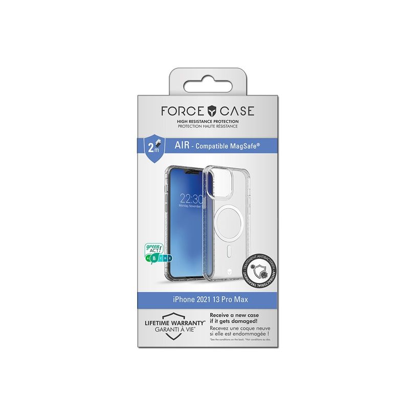 3571211467960-Force Case - coque de protection pour Iphone 13 Pro Max - Compatible MagSafe - transparent-P_405117352_5-4