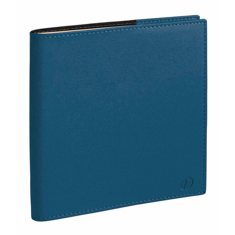 3371010488698-Agenda à spirale Soho Executif Prestige - 1 semaine sur 2 pages - 16 x 16 cm - bleu acier - Quo Vadis--0