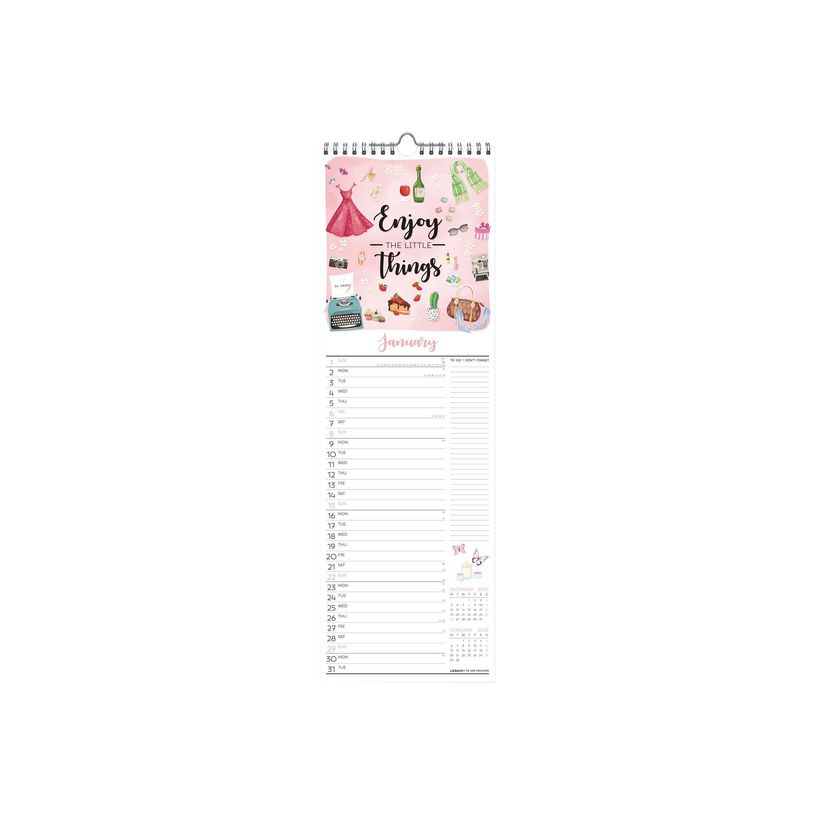 8054117622824-Calendrier mensuel Vivre heureux - 16 x 49 cm - Legami-P_405121156_3-1