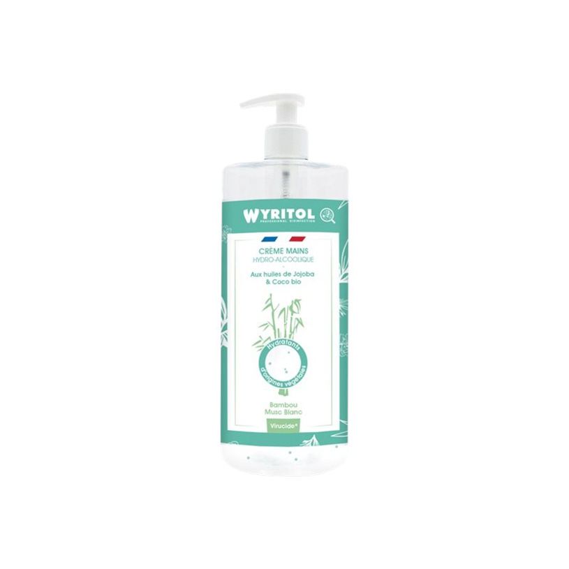 3661295615453-Wyritol Bambou Musc Blanc - Crème hydoralcoolique désinfectant pour les mains - flacon p-P_405122370_1-0