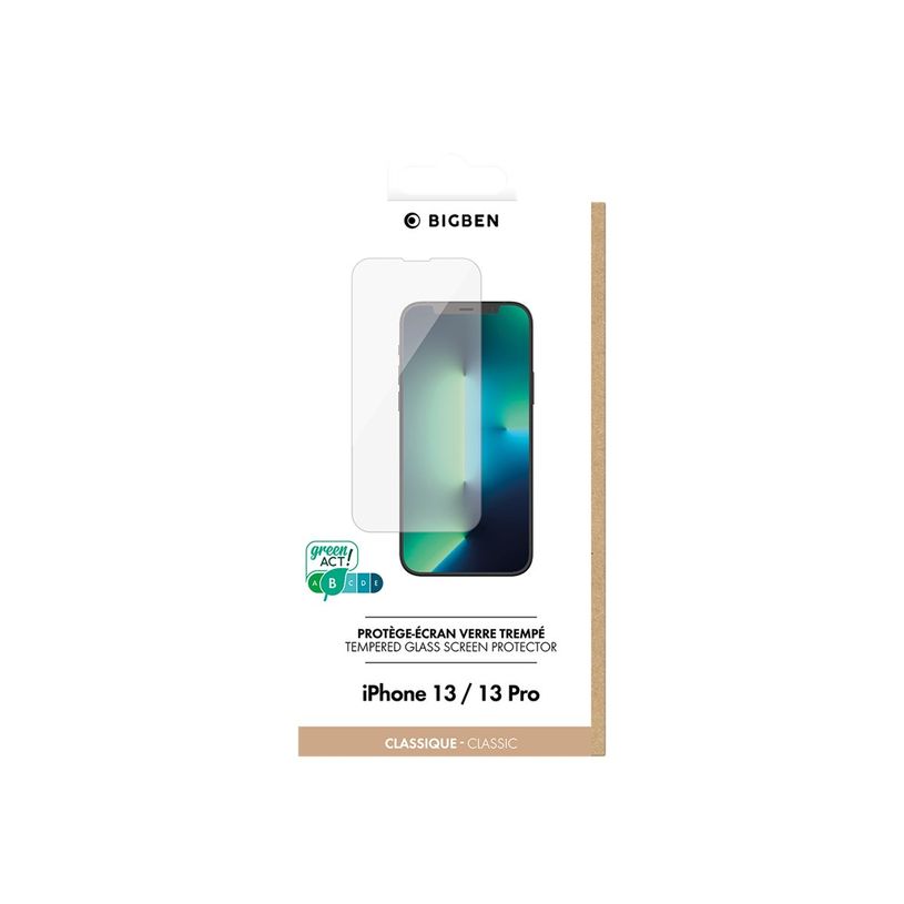 3571211462187-BigBen CONNECTED - protection d'écran en verre trempé pour iPhone 13/13Pro-P_405127703_1-1