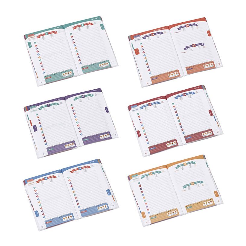 3135257452986-Agenda Liberty - 1 jour par page - 12 x 17 cm - rose ou bleu - Viquel-P_405128685_4-3