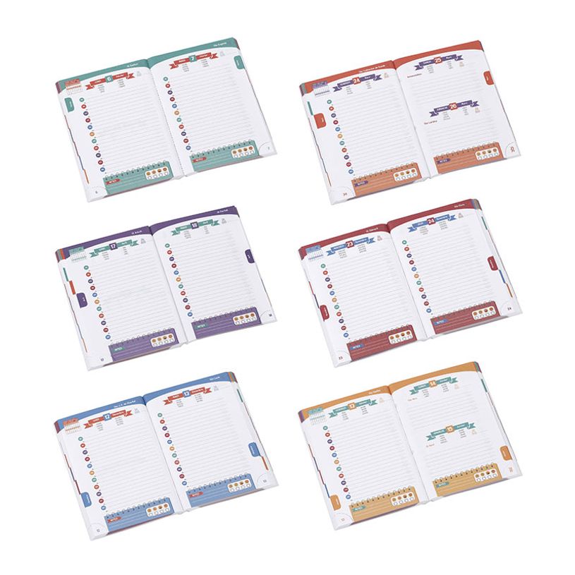 3135257463340-Agenda Body Positive - 1 jour par page - 12 x 17 cm - rouge ou vert - Viquel-P_405128701_4-3