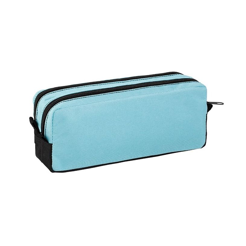 3135250993493-Trousse rectangulaire Double Stripe - 2 compartiments - bleu - Viquel-P_405128730_2-1