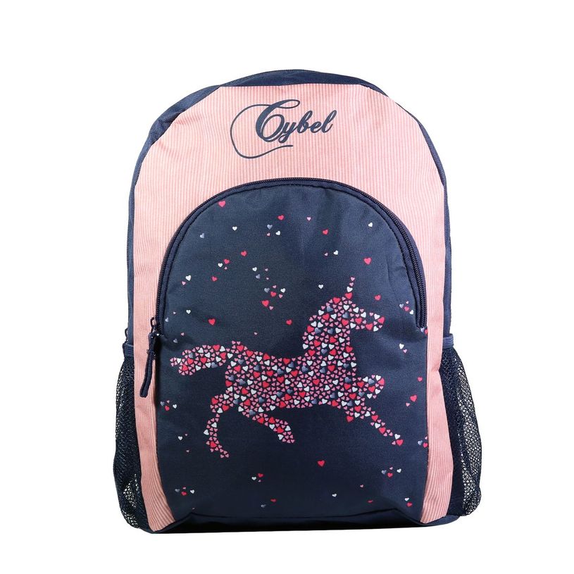 3666311012094-Sac à dos maternelle Cybel - 37 cm - 1 compartiment - bleu/velours - Bagtrotter-P_405128890_1-0