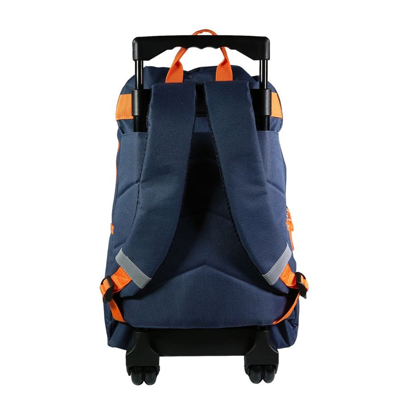 3666311010809-Sac à dos à roulettes Vorax Dinosaure - 2 compartiments - bleu - Bagtrotter-P_405128925_3-2
