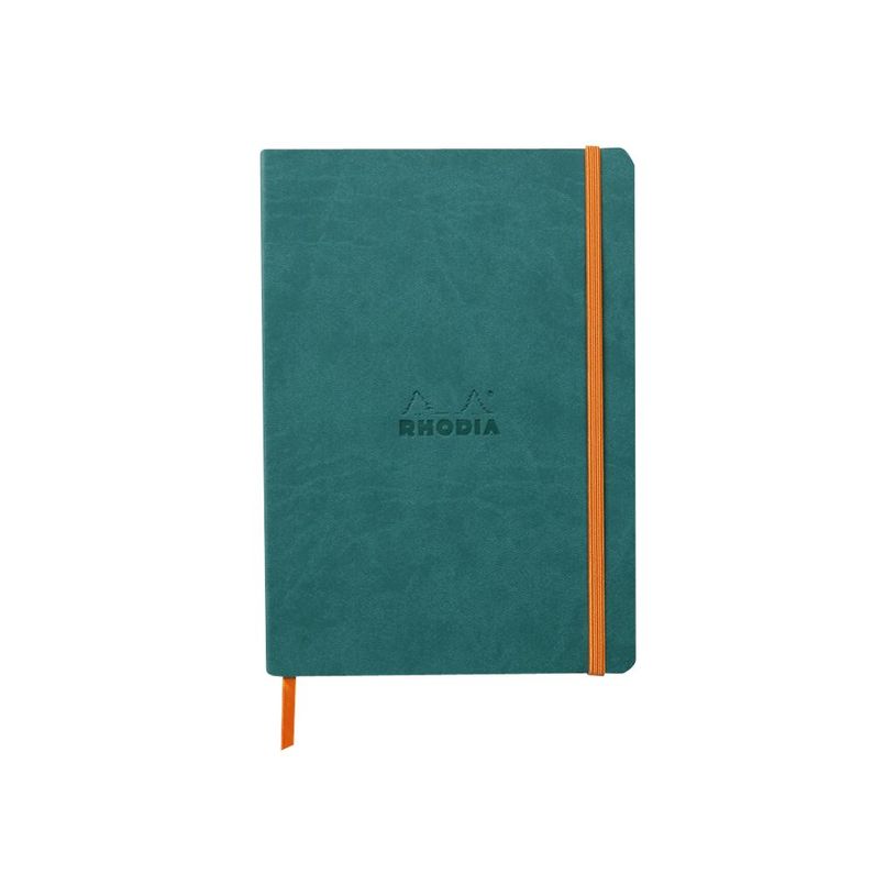 3037921174425-RHODIA Rhodiarama - Carnet souple A5 - 160 pages - pointillés - paon-P_405129924_3-0