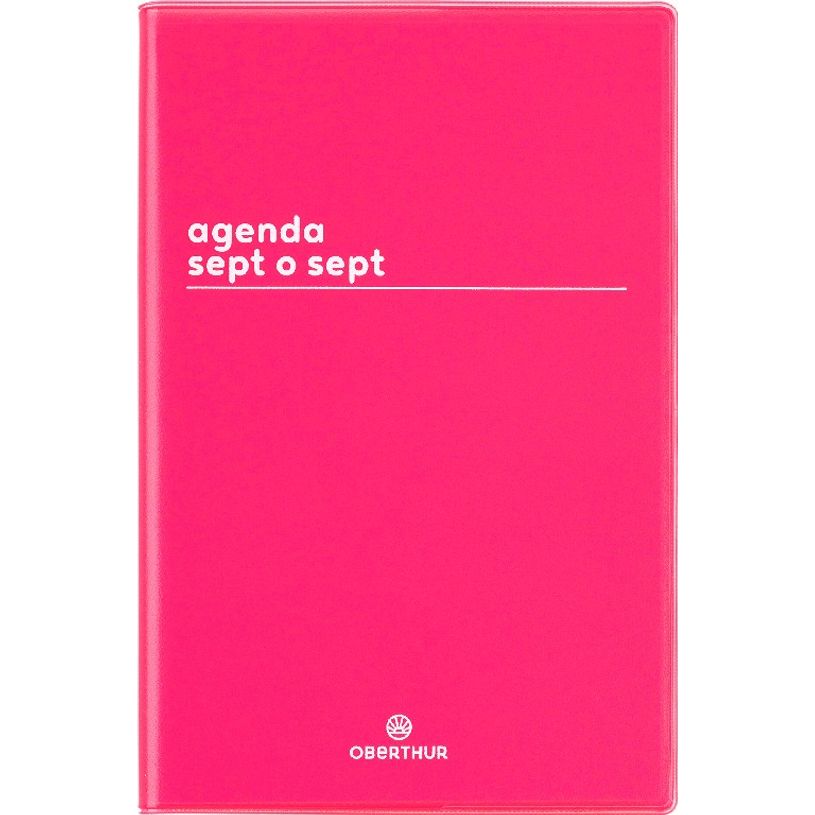 3664447149479-Agenda Boréal Sept O Sept - 1 semaine sur 2 pages - 10 x 15 cm - rouge - Oberthur-P_405131937_1-0