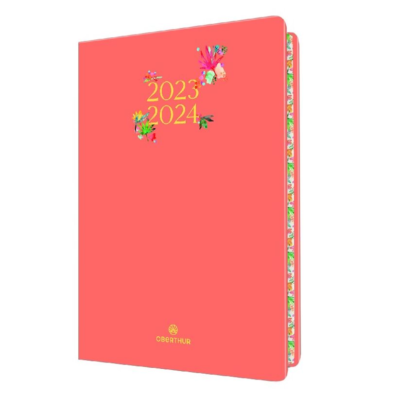 3664447145693-Agenda à élastique Tivoli 15 - 1 semaine sur 2 pages - 10 x 15 cm - corail - Oberthur-P_405131985_1-0