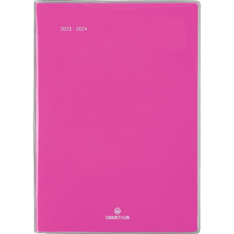 3664447146409-Agenda Colorside - 1 semaine sur 2 pages - 15,5 x 21,5 cm - rose - Oberthur-P_405132084_1-0