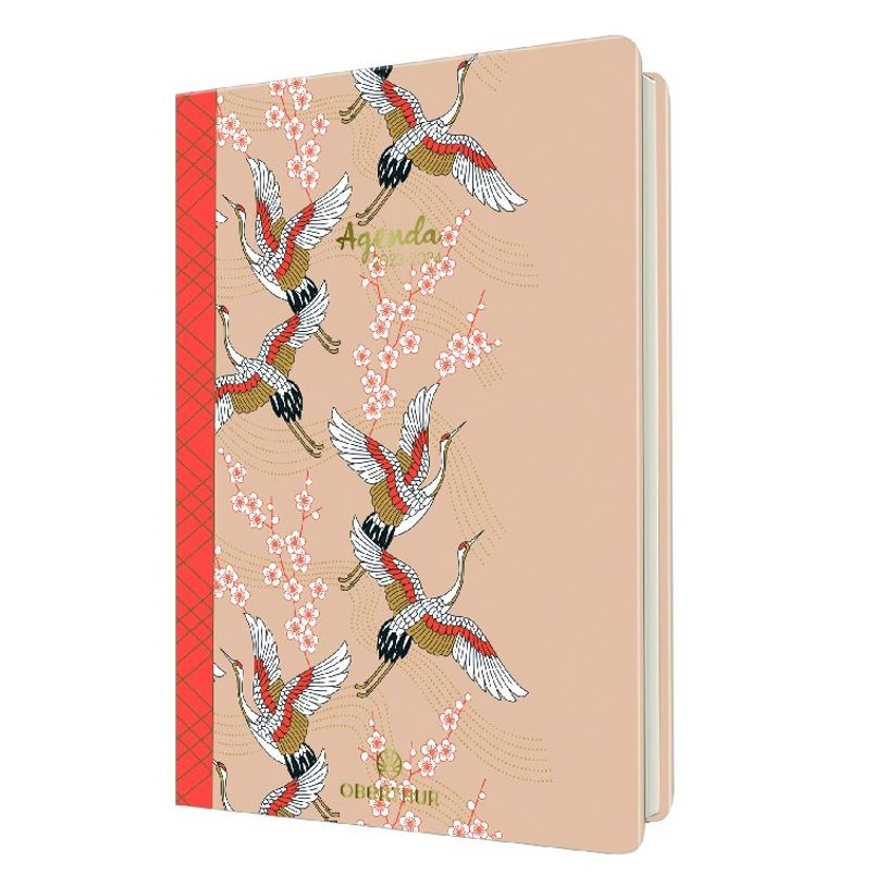 3664447145983-Agenda à élastique Sakura 15 - 1 semaine sur 2 pages - oiseaux - Oberthur-P_405132099_1-0