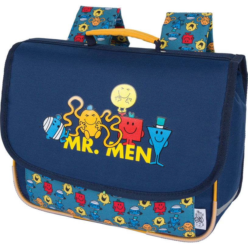 3664447149530-Cartable maternelle Monsieur Madame - 32 cm - 1 compartiment - marine - Oberthur-P_405132292_1-0