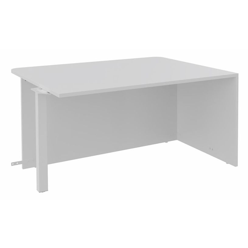 3253310213807-Banque d'accueil Module d'extrémité PMR OLA - L140 x H72,5 x P115 cm - structure blanc p-P_405132662_1-0