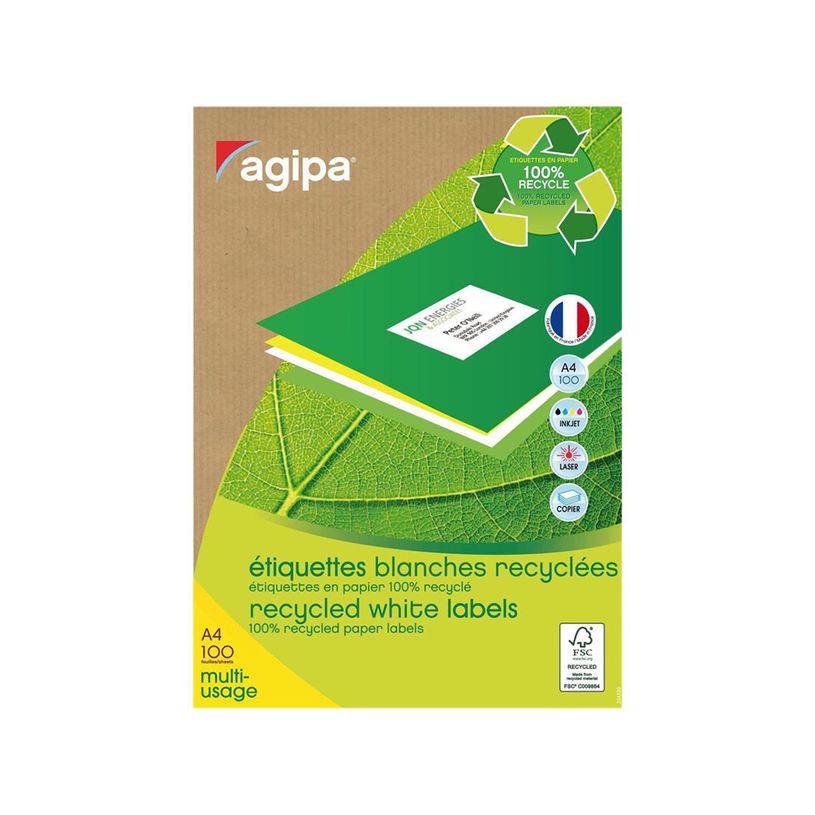 3270241026511-Apli Agipa - 100 Étiquettes 100% recyclées blanches multi-usages - 199,1 x 289,1 mm - co-P_405137230_2-0