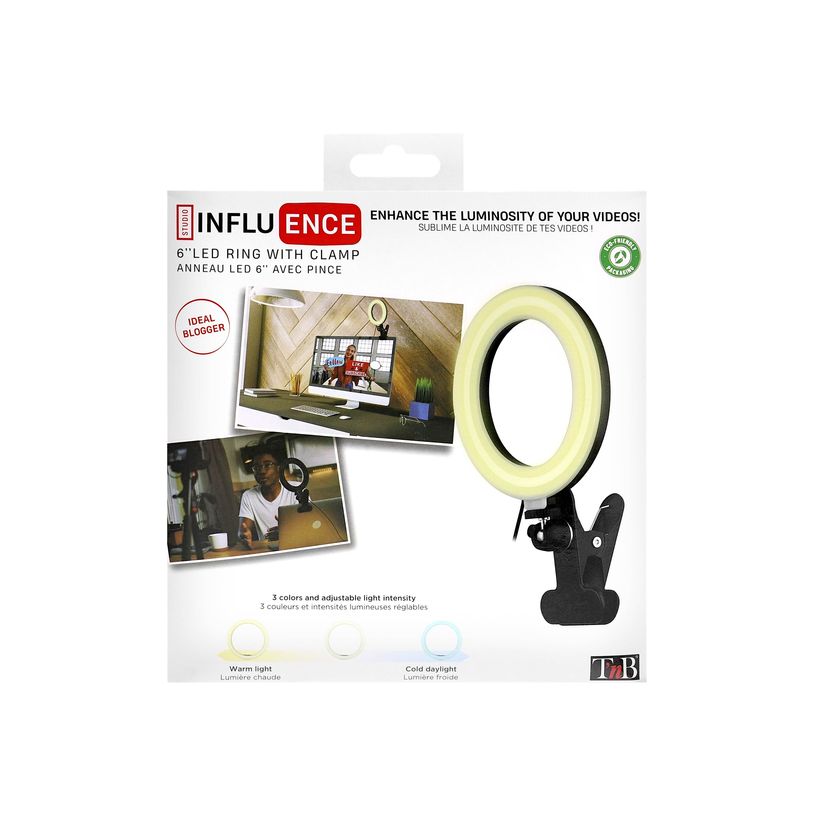 3303170102800-T'nB Influence - Anneau LED avec pince - 7 W-P_405139262_3-8