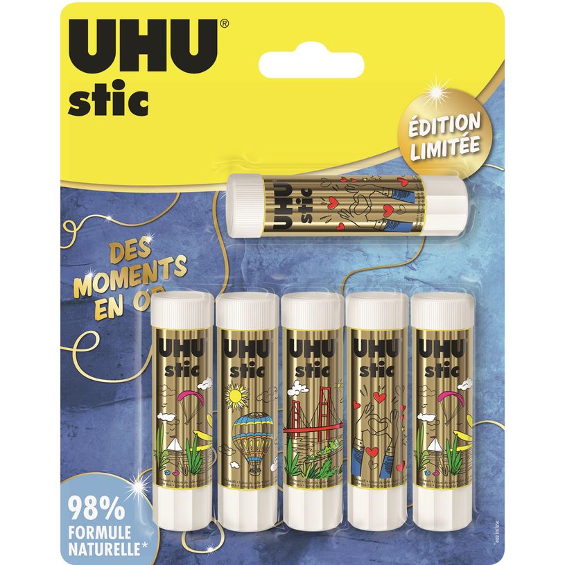 4026700325102-UHU Golden moment - 6 Bâtons de colle - 8.2 g - édition limitée-P_405142439_2-0