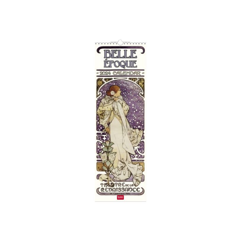 8051128759754-Legami - Calendrier mensuel 2024 - 16 x 49 cm - Belle Époque-P_405143128_1-0
