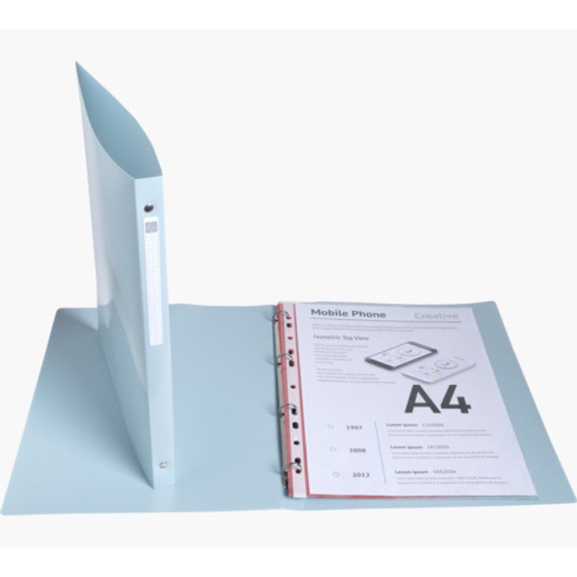 3130630511106-Exacompta BeeBlue - Classeur souple 4 anneaux - Dos 20 mm - A4 - pour 140 feuilles - disponi-P_405143756_6-5