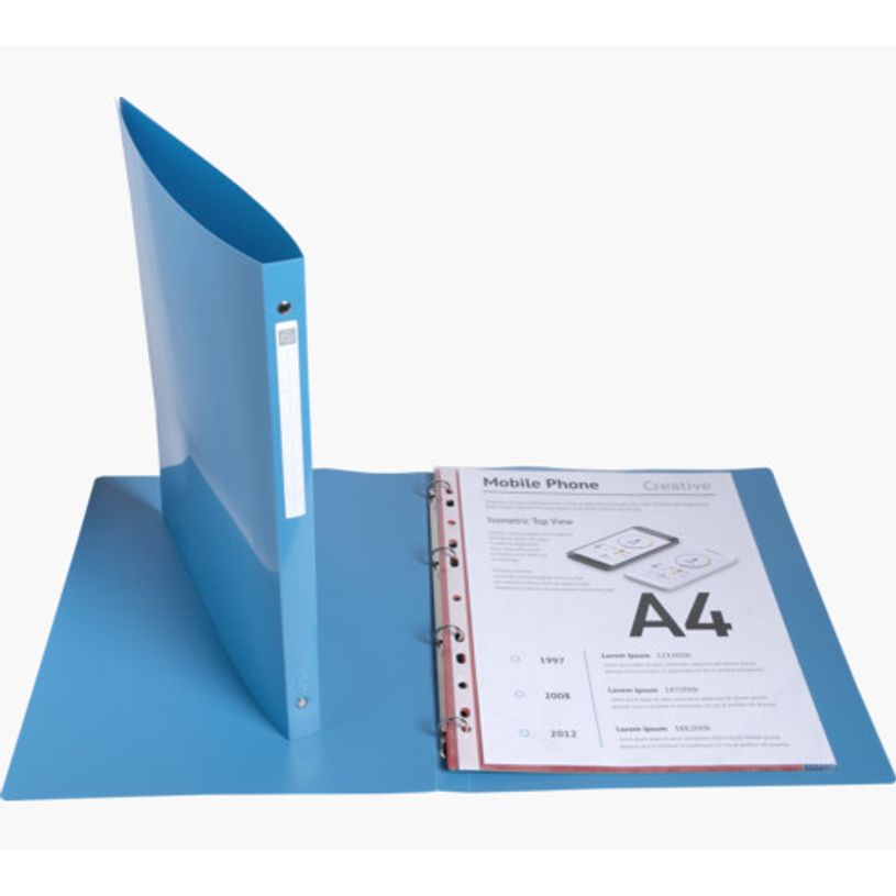 3130630511106-Exacompta BeeBlue - Classeur souple 4 anneaux - Dos 20 mm - A4 - pour 140 feuilles - disponi-P_405143756_7-6
