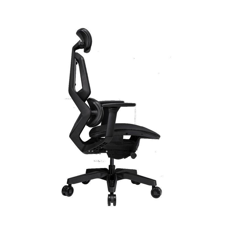 4710483774089-Fauteuil gamer ARGO One Black - accoudoirs réglables - appuie-tête intégré - noir-P_405144744_4-3