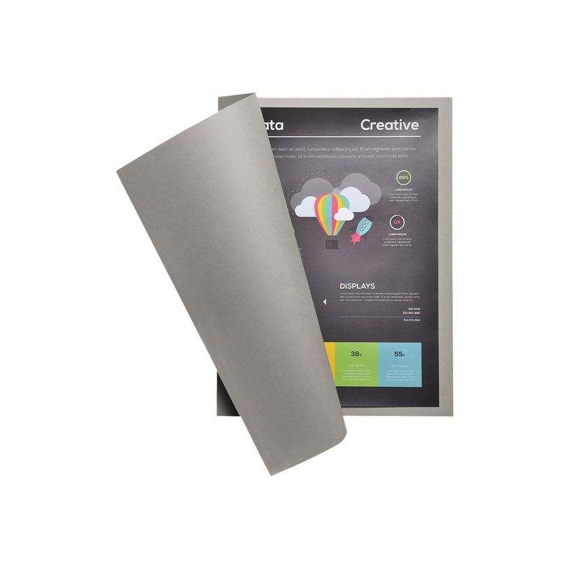 3288582100098-Exacompta Rock"s - 100 Chemises - 210 gr - Pour 200 feuilles - gris-P_405145684_4-2