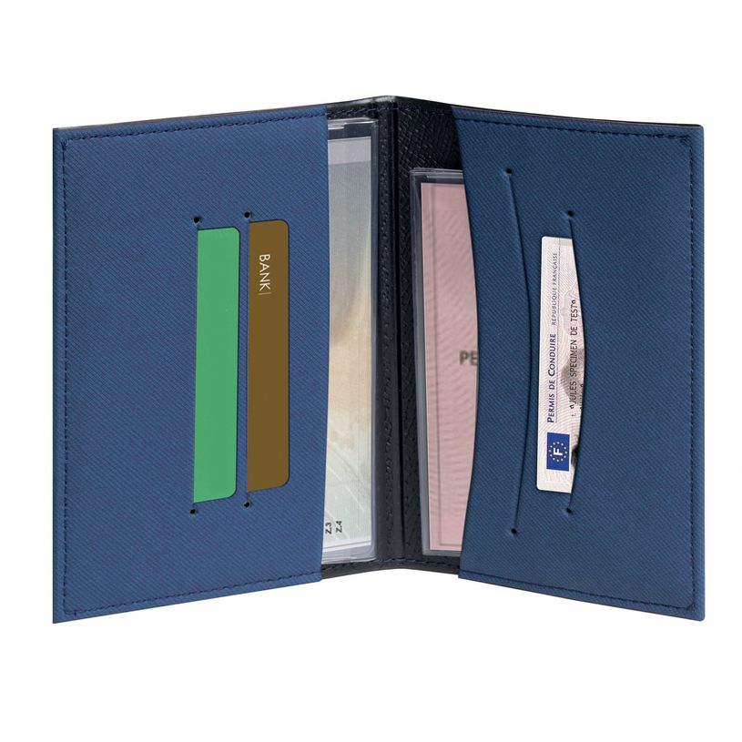 3660942082914-Pochette mixte voiture Denim - 10 x 14 cm - Bleu - Exacompta-P_405147043_7-2