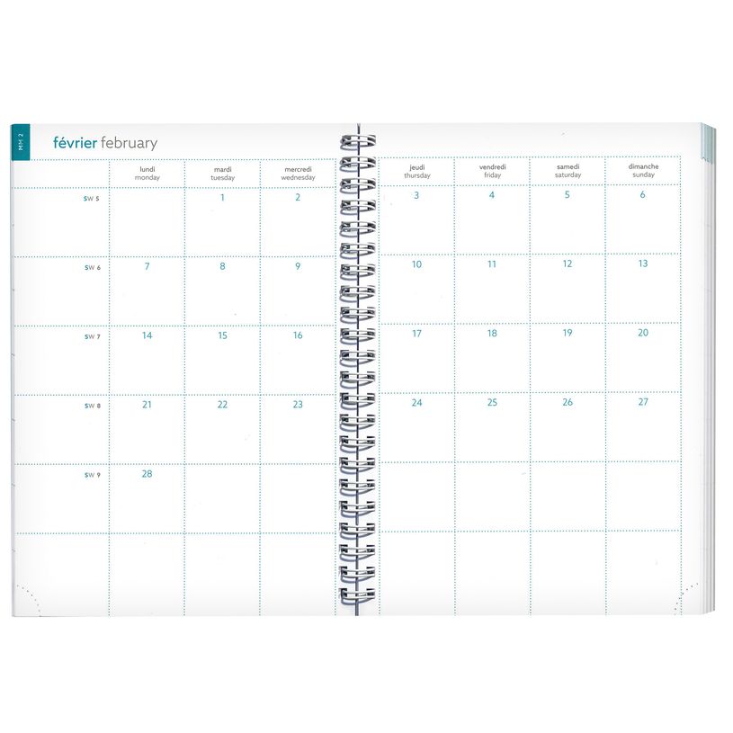 3660942080644-Agenda spiralé Amélie Easytime 21S - 1 semaine sur 1 page - 15 x 21 cm - disponible dans dif-P_405147069_6-5
