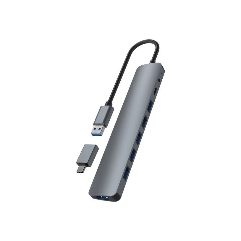 3303170111598-T'nB - Hub 7 ports - USB -A aluminium vers 7 x USB -A 3.0-P_405147308_6-3