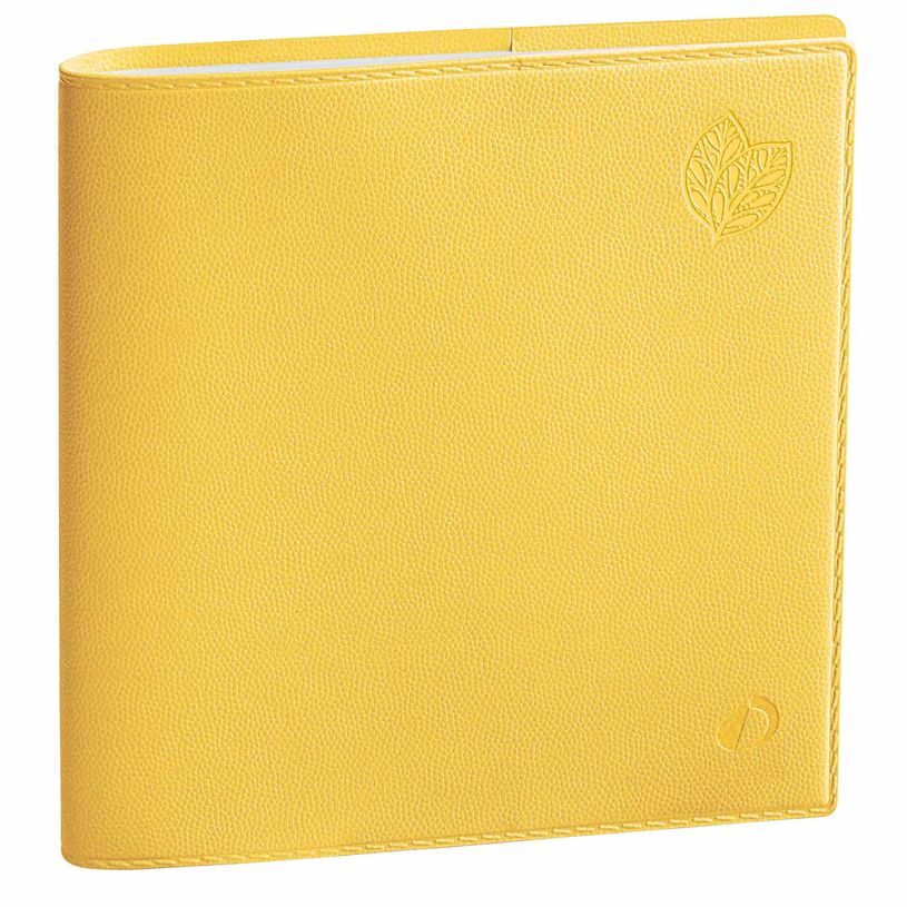 3371010499441-Agenda Equology - 1 semaine sur 2 pages - 16 x 16 cm - jaune - Quo Vadis--0