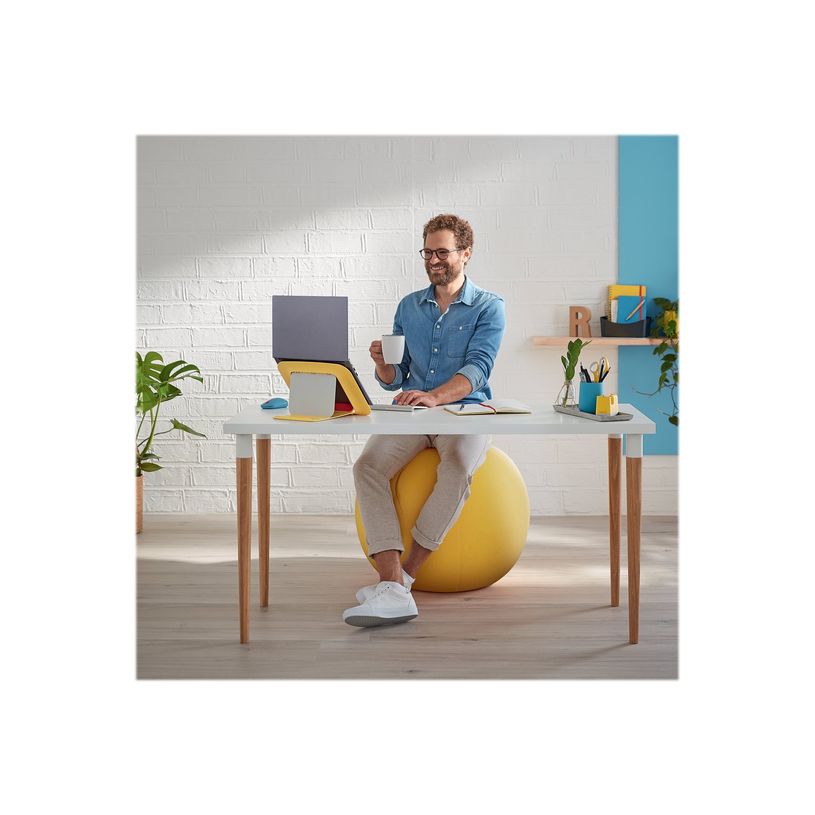 4002432129522-Leitz Ergo Cosy Active - Ballon d'assise - diamètre de 65 cm - jaune chaleureux-P_405148763_4-4